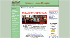 Desktop Screenshot of jubilatesacredsingers.org
