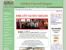 Tablet Screenshot of jubilatesacredsingers.org